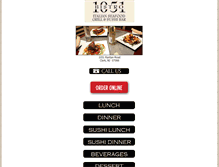 Tablet Screenshot of bistro1051.com